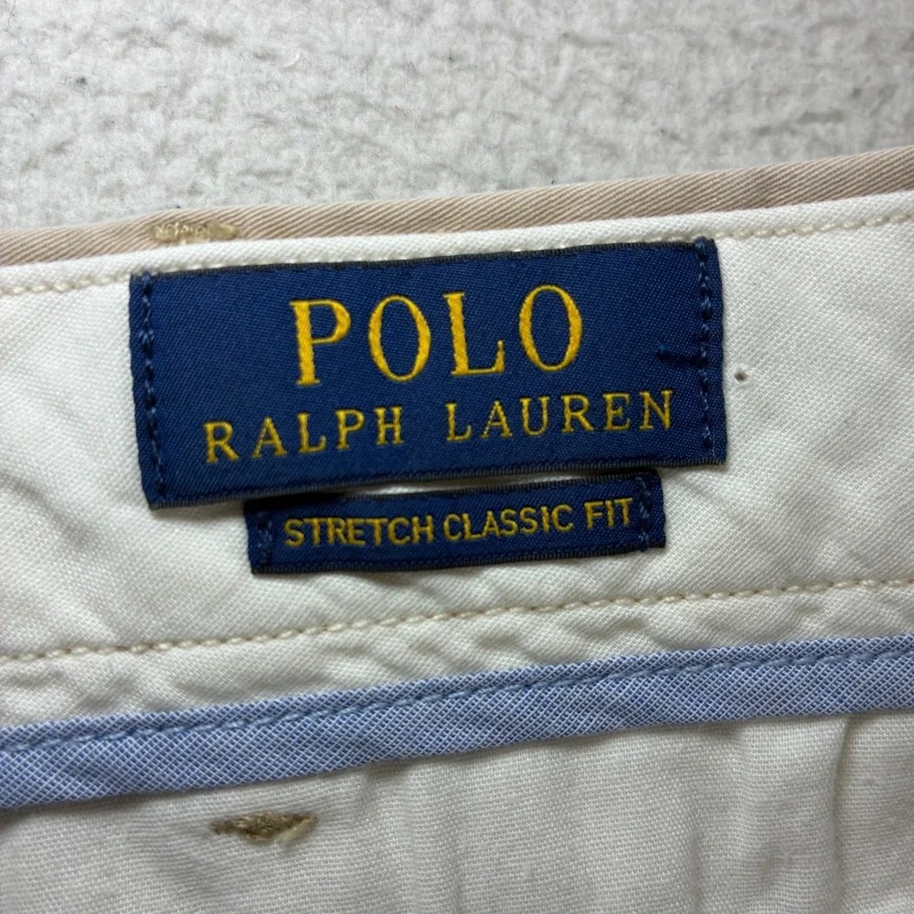 Polo Ralph Lauren Chino Shorts Men 46x9 Beige Stretch Classic Preppy Golf Summer